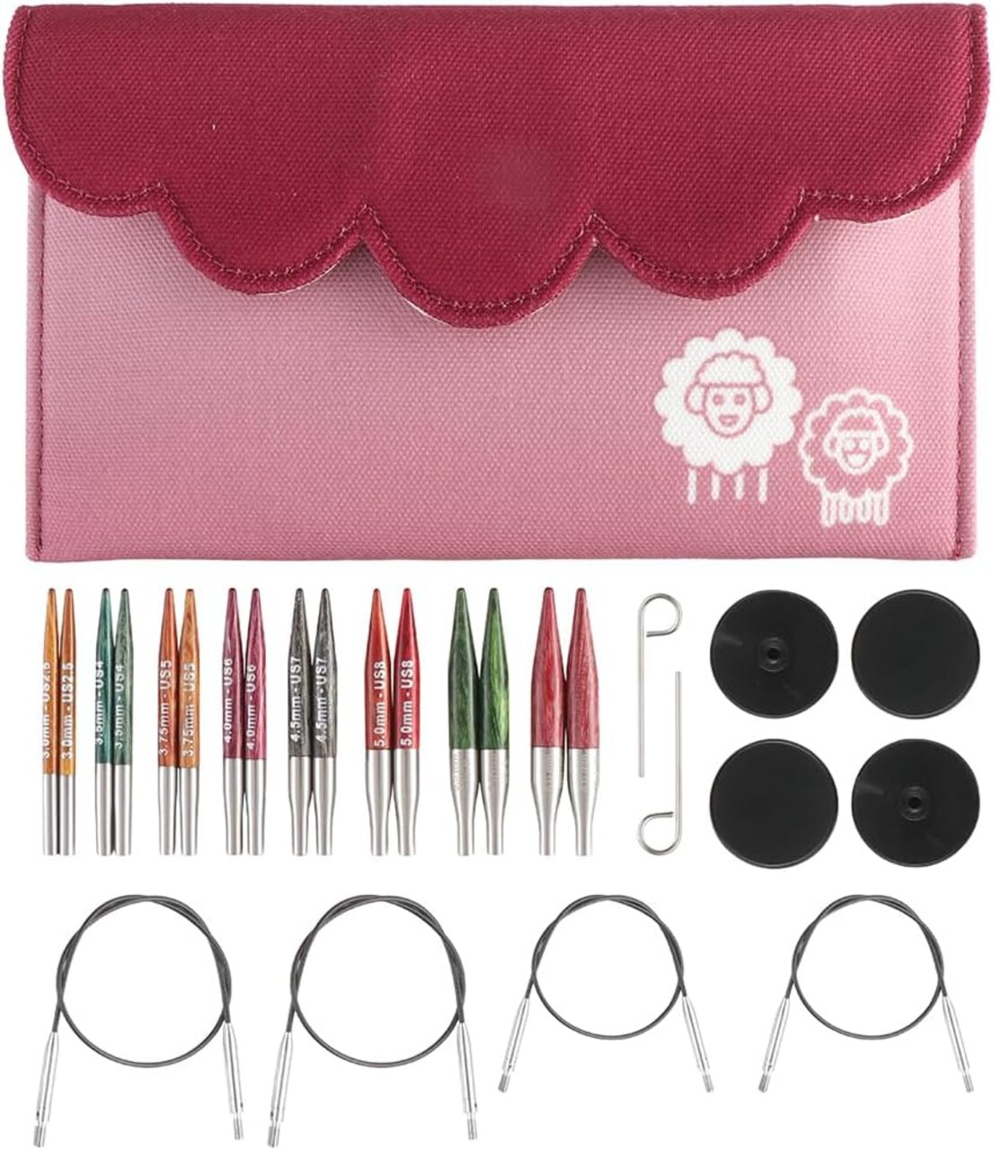 KnitPro Dreamz Mini Interchangeable Circular Knitting Needle Set 2" (5cm)